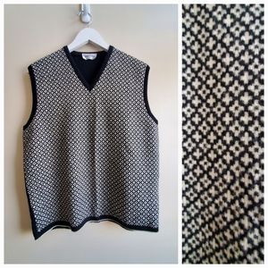 Gran Sasso Trendy pattern 100% Virgin Wool Vest